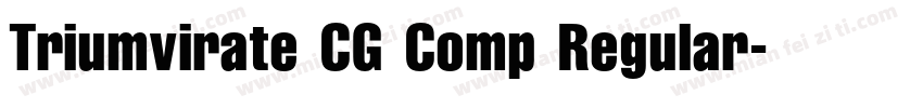 Triumvirate CG Comp Regular字体转换